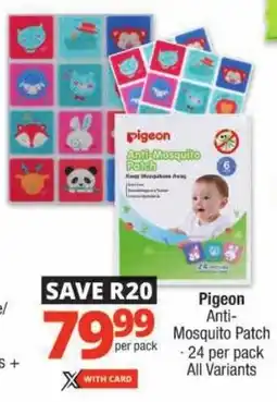 Checkers Pigeon Anti-Mosquito Patch offer