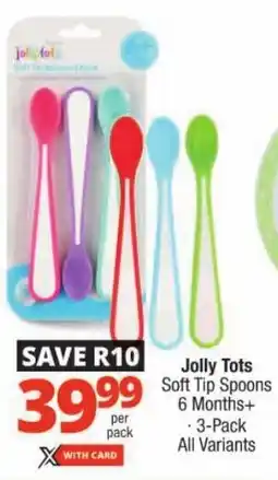Checkers Jolly Tots Soft Tip Spoons 6 Months+ offer
