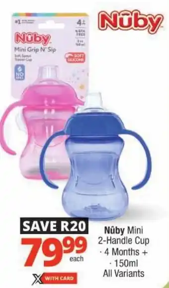 Checkers Nuby Mini 2-Handle Cup offer