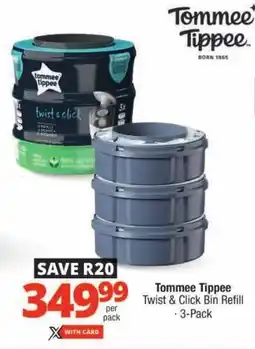 Checkers Tommee Tippee Twist & Click Bin Refill offer