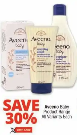 Checkers Aveeno Baby Product Range All Variants offer