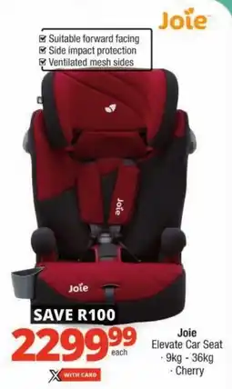 Checkers Joie Elevate Car Seat offer