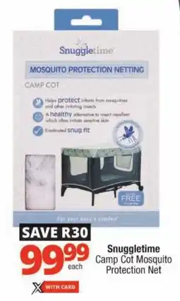 Checkers Snuggletime Camp Cot Mosquito Protection Net offer