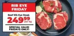 Food Lover's Market Beef Rib Eye Steak offer