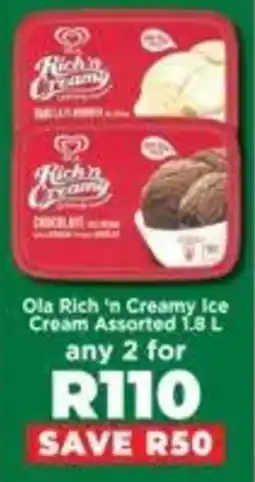 Food Lover's Market Ola Rich in Creamy Ice Cream Assorted offer