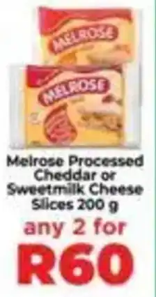 Food Lover's Market Melrose Processed Cheddar or Sweetmilk Cheese Slices offer