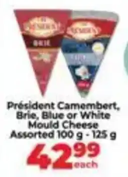 Food Lover's Market Président Camembert, Brie, Blue or White Mould Cheese Assorted offer