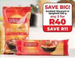 Food Lover's Market Sunblest Macaroni or Spaghetti offer