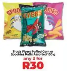Food Lover's Market Truda Flyers Puffed Corn or Spookies Puffs Assorted offer