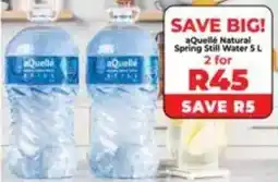Food Lover's Market aQuellé Natural Spring Still Water offer