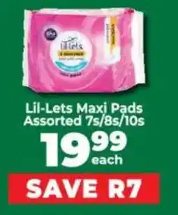 Food Lover's Market Lil-Lets Maxi Pads Assorted offer