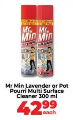 Food Lover's Market Mr Min Lavender or Pot Pourri Multi Surface Cleaner offer