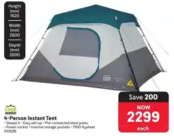 Makro Camp Master 4-Person Instant Tent offer