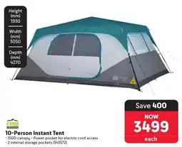 Makro Camp Master 10-Person Instant Tent offer
