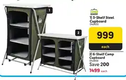 Makro Camp Master 3-Shelf Steel Cupboard offer