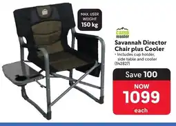 Makro Camp Master Savannah Director Chair plus Cooler offer