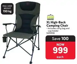 Makro Camp Master XL High-Back Camping Chair offer