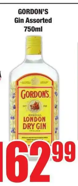 Boxer GORDON’S Gin Assorted 750ml offer