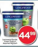 Pick n Pay Lancewood Double Cream Yoghurt Assorted-1kg Each offer