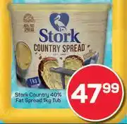 Pick n Pay Stork Country Fat Spread Tub-1kg offer