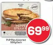 Pick n Pay Pnp Pies Assorted-550g Each offer