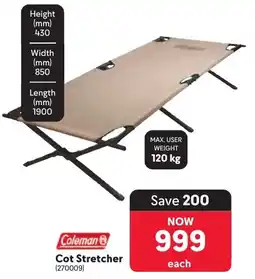 Makro Coleman Cot Stretcher offer