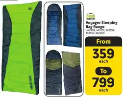 Makro Camp Master Voyager Sleeping Bag Range offer