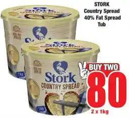 Boxer STORK Country Spread 40% Fat Spread Tub offer