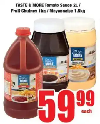 Boxer TASTE & MORE Tomato Sauce/ Fruit Chutney/ Mayonnaise offer