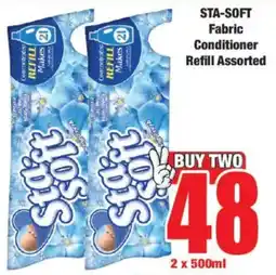 Boxer STA-SOFT Fabric Conditioner Refill Assorted offer