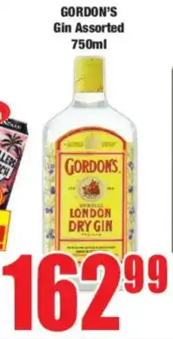 Boxer GORDON'S Gin Assorted offer