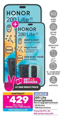 Game HONOR 200 Lite Smartphone offer