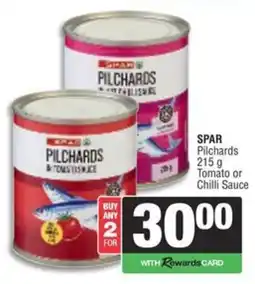 Spar SPAR Pilchards Tomato or Chilli Sauce offer