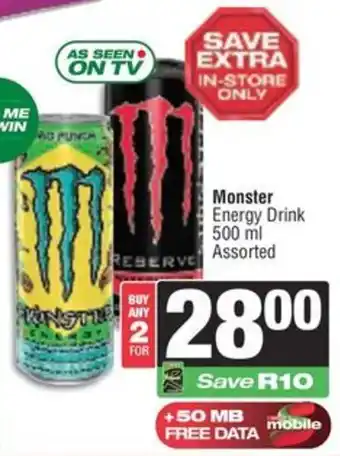 Spar Monster Energy Drink Assorted offer