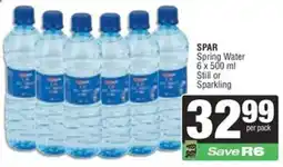 Spar SPAR Spring Water Still or Sparkling offer