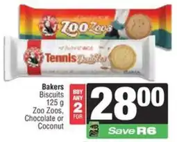 Spar Bakers Biscuits Zoo Zoos, Chocolate or Coconut offer