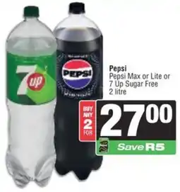 Spar Pepsi Pepsi Max or Lite or 7 Up Sugar Free offer