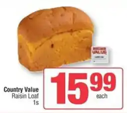 Spar Country Value Raisin Loaf offer