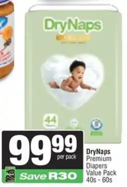 Spar DryNaps Premium Diapers Value Pack offer