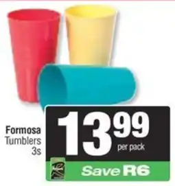Spar Formosa Tumblers offer