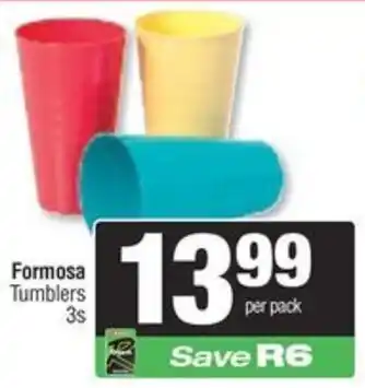 Spar Formosa Tumblers offer