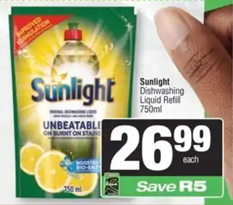 Spar Sunlight Dishwashing Liquid Refill offer