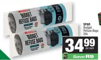 Spar SPAR Budget Refuse Bags offer