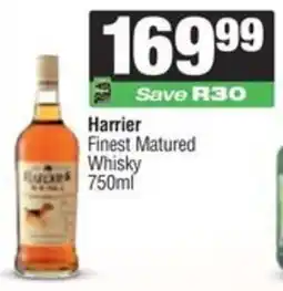 Spar Harrier Finest Matured Whisky offer