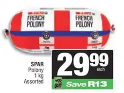 Spar SPAR Polony Assorted offer