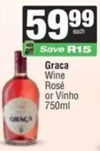 Spar Graca Wine Rosé or Vinho offer