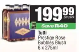 Spar Tutti Prestige Rose Bubbles Blush offer