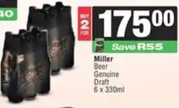 Spar Miller Beer Genuine Draft offer