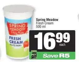 KwikSpar Spring Meadow Fresh Cream offer