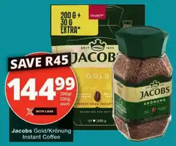 Checkers Jacobs Gold/ Krönung Instant Coffee offer